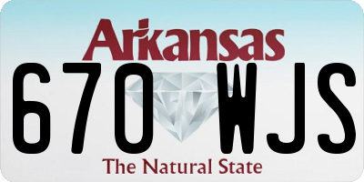 AR license plate 670WJS