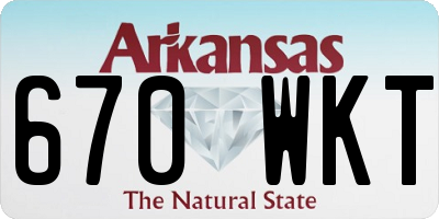AR license plate 670WKT