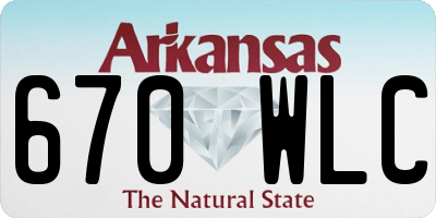 AR license plate 670WLC