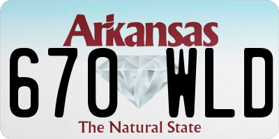 AR license plate 670WLD