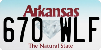 AR license plate 670WLF