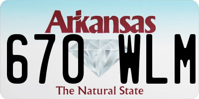 AR license plate 670WLM