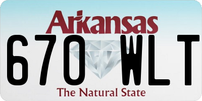 AR license plate 670WLT