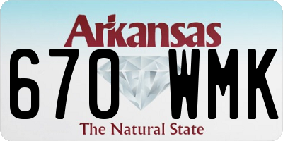 AR license plate 670WMK