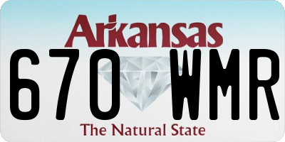 AR license plate 670WMR
