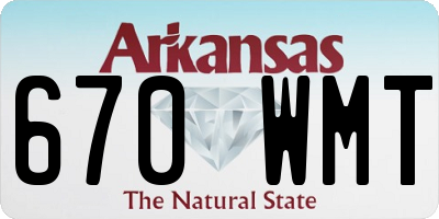 AR license plate 670WMT