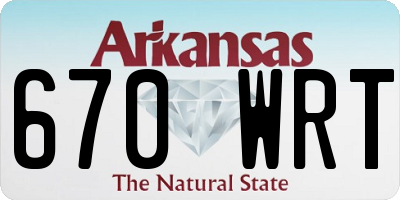 AR license plate 670WRT