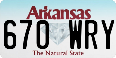 AR license plate 670WRY