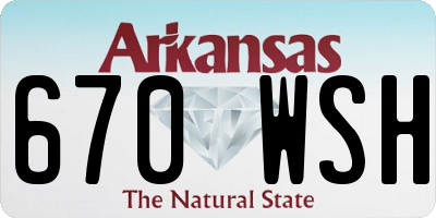 AR license plate 670WSH