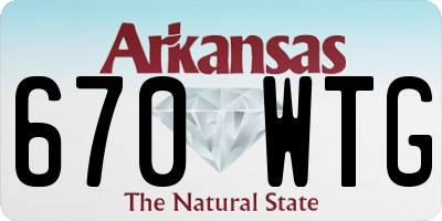 AR license plate 670WTG