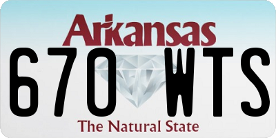 AR license plate 670WTS