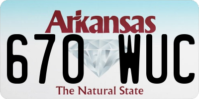 AR license plate 670WUC