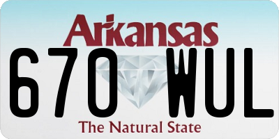 AR license plate 670WUL