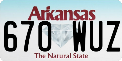 AR license plate 670WUZ