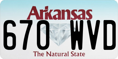AR license plate 670WVD