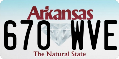 AR license plate 670WVE