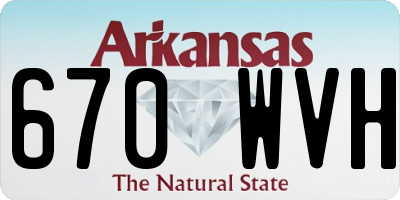 AR license plate 670WVH