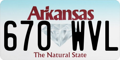 AR license plate 670WVL