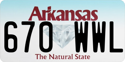 AR license plate 670WWL