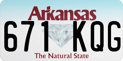 AR license plate 671KQG