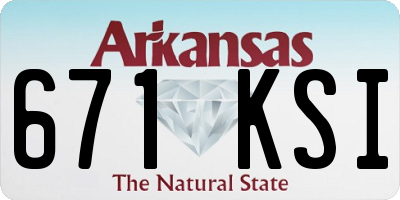 AR license plate 671KSI