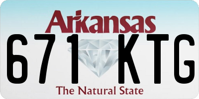 AR license plate 671KTG