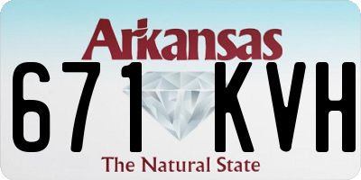 AR license plate 671KVH
