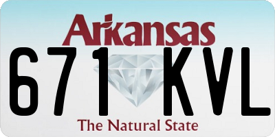 AR license plate 671KVL