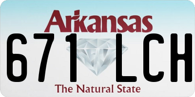 AR license plate 671LCH