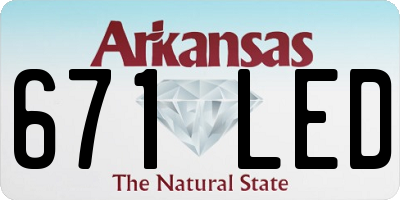 AR license plate 671LED