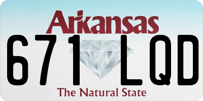 AR license plate 671LQD