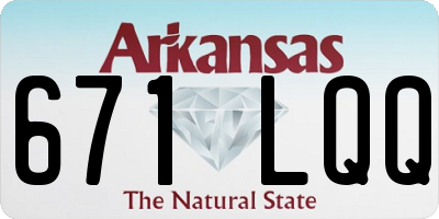 AR license plate 671LQQ