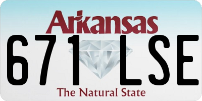 AR license plate 671LSE