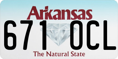 AR license plate 671OCL