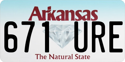 AR license plate 671URE