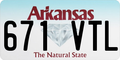AR license plate 671VTL