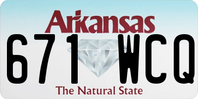 AR license plate 671WCQ