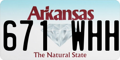AR license plate 671WHH
