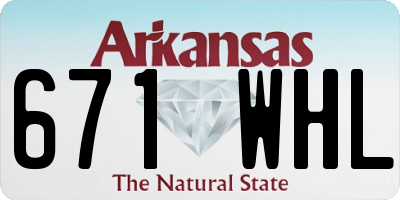 AR license plate 671WHL