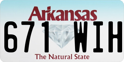 AR license plate 671WIH