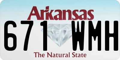 AR license plate 671WMH