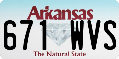 AR license plate 671WVS