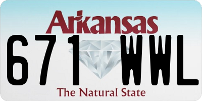 AR license plate 671WWL