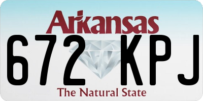 AR license plate 672KPJ