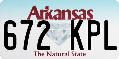 AR license plate 672KPL