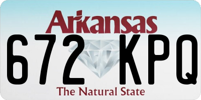 AR license plate 672KPQ