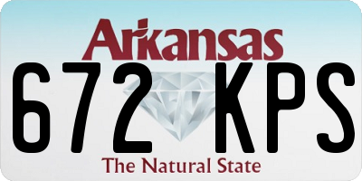 AR license plate 672KPS