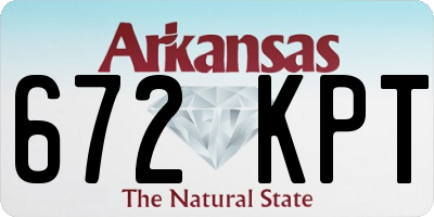 AR license plate 672KPT