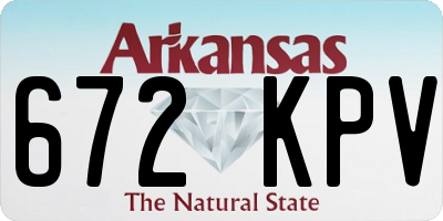 AR license plate 672KPV