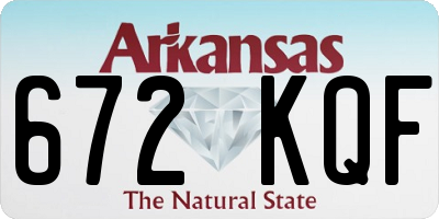 AR license plate 672KQF